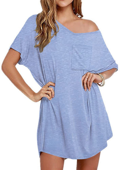 Ekouaer Cotton Nightgowns for Women Oversized Sleep Shirt Tshirt Night Gown