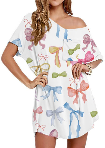 Ekouaer Cotton Nightgowns for Women Oversized Sleep Shirt Tshirt Night Gown