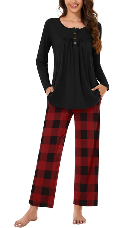 Bestbee Women's Pajama Sets 2 Piece Fall Lounge Outfits Ladies Pj Sets