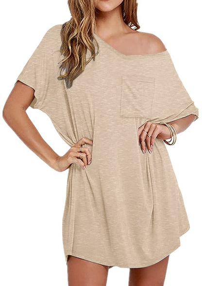 Ekouaer Cotton Nightgowns for Women Oversized Sleep Shirt Tshirt Night Gown
