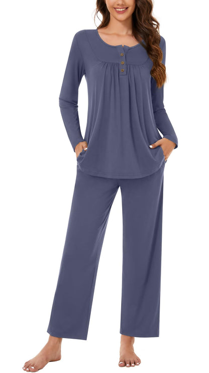 Bestbee Women's Pajama Sets 2 Piece Fall Lounge Outfits Ladies Pj Sets