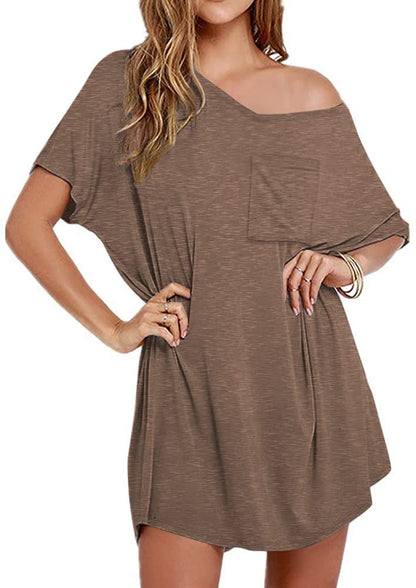Ekouaer Cotton Nightgowns for Women Oversized Sleep Shirt Tshirt Night Gown