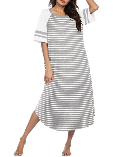 Ekouaer Nightgowns for Women Cotton Long Night Gowns Plus Size Moo Moos