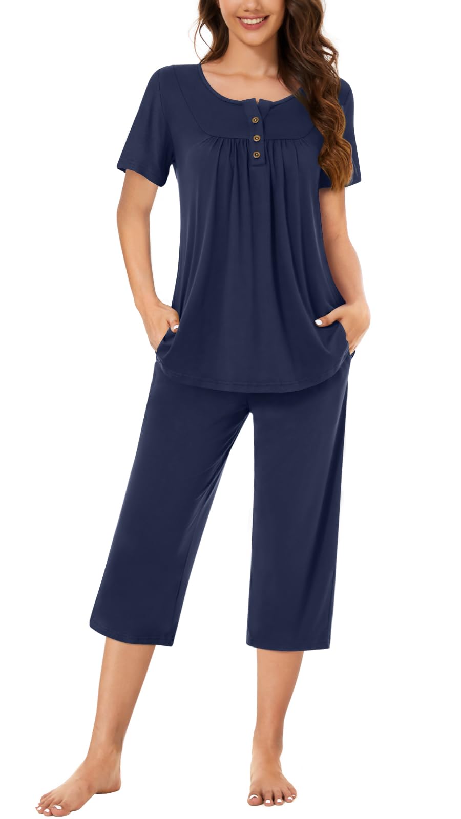 Bestbee Pajamas for Women Set 2 Piece Outfits Soft Sleepwear Ladies Pj Sets