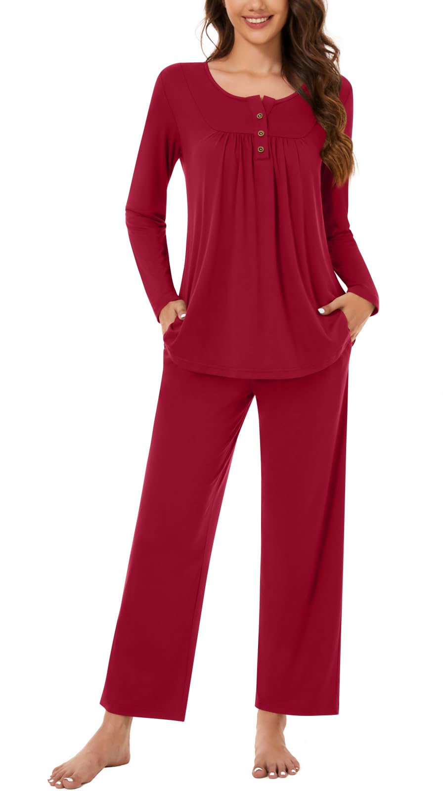 Bestbee Women's Pajama Sets 2 Piece Fall Lounge Outfits Ladies Pj Sets