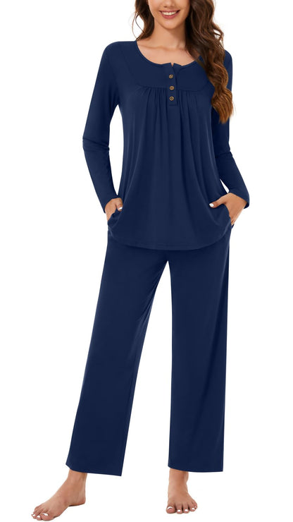 Bestbee Women's Pajama Sets 2 Piece Fall Lounge Outfits Ladies Pj Sets