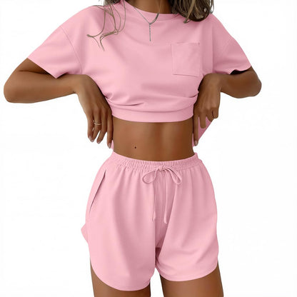 Ekouaer Womens Pajama Sets Sexy Lounge Sets Side Split Short Pj Sets