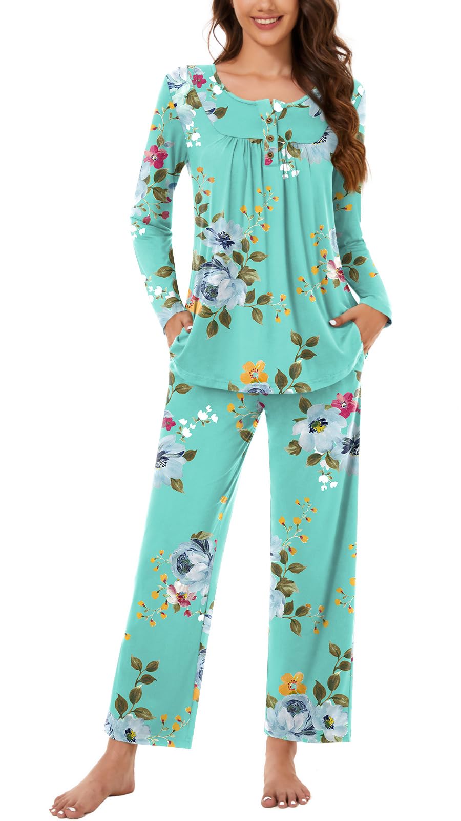 Bestbee Women's Pajama Sets 2 Piece Fall Lounge Outfits Ladies Pj Sets