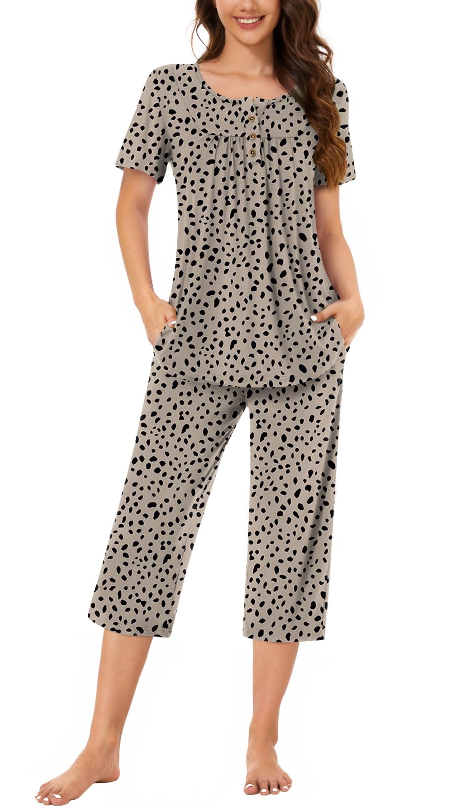 Bestbee Pajamas for Women Set 2 Piece Outfits Soft Sleepwear Ladies Pj Sets