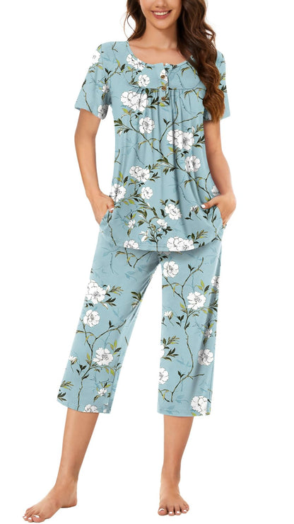 Bestbee Pajamas for Women Set 2 Piece Outfits Soft Sleepwear Ladies Pj Sets