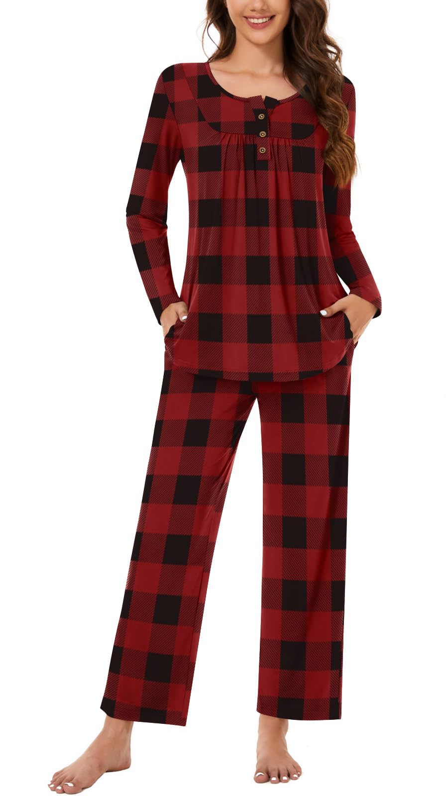 Bestbee Women's Pajama Sets 2 Piece Fall Lounge Outfits Ladies Pj Sets