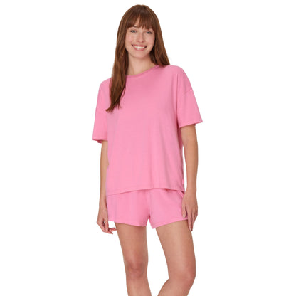 Hanes Women's Pajamas Set, Comfywear Pajamas for Women Set, Originals SupertSoft Loungewear, T-Shirt & Sleep Shorts