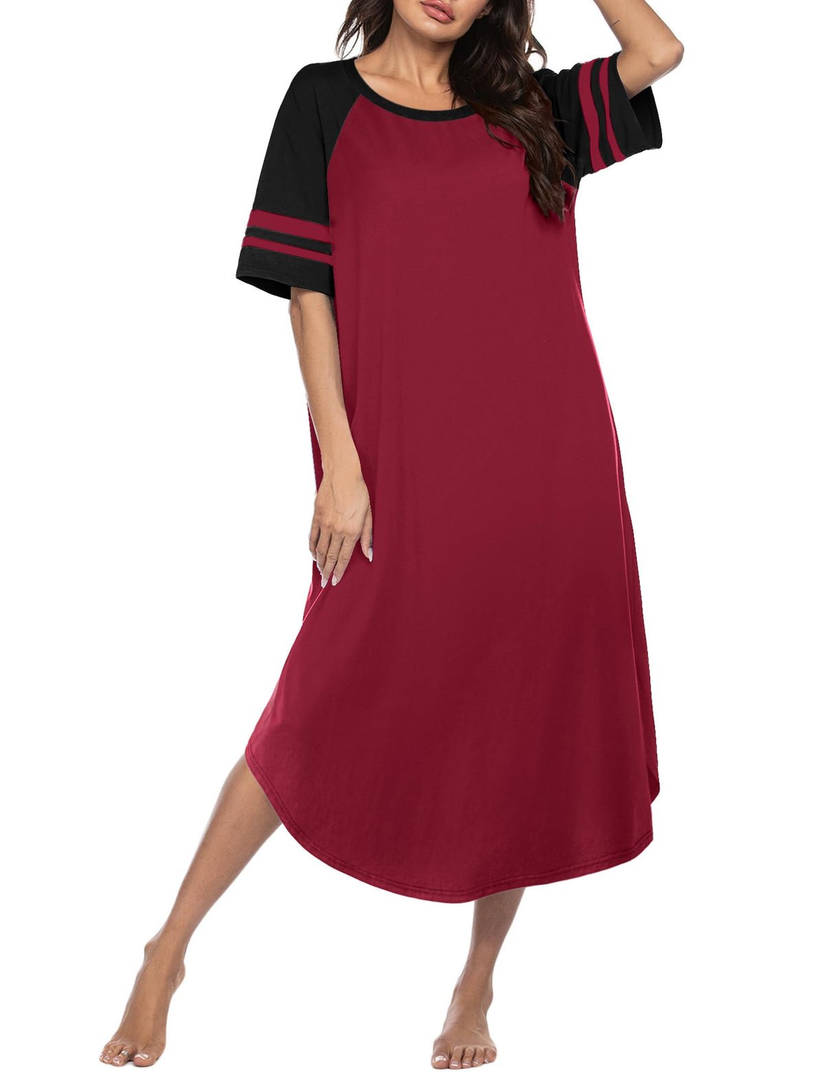 Ekouaer Nightgowns for Women Cotton Long Night Gowns Plus Size Moo Moos