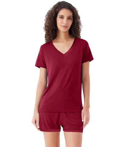 WiWi Bamboo Viscose Womens Pajamas Cooling Sleepwear for Hot Flashes S-4X