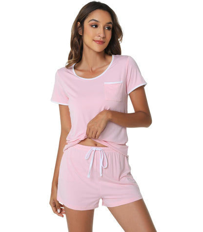 WiWi Bamboo Viscose Womens Pajamas Cooling Sleepwear for Hot Flashes S-4X