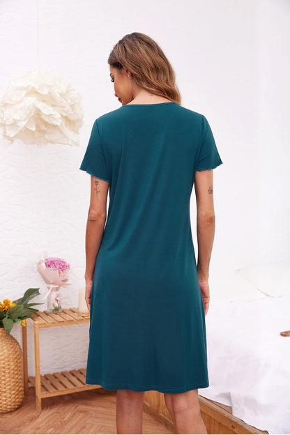 Ekouaer Button Down Night Gowns for Women Sleepshirt Pajama Dress Sleepwear