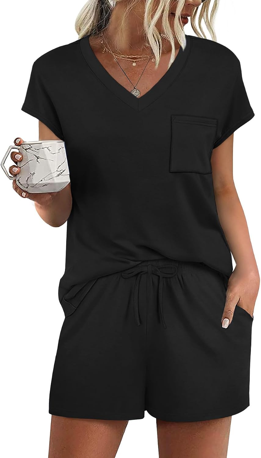RUMIA Lounge Sets for Women 2 Piece Summer Pajamas Set