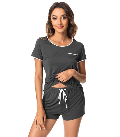 WiWi Bamboo Viscose Womens Pajamas Cooling Sleepwear for Hot Flashes S-4X