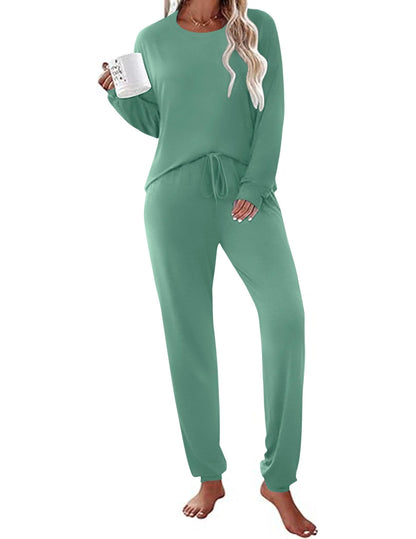 Ekouaer Womens Pajama Sets Long Sleeve Pjs Lounge Sets Joggers with Pockets