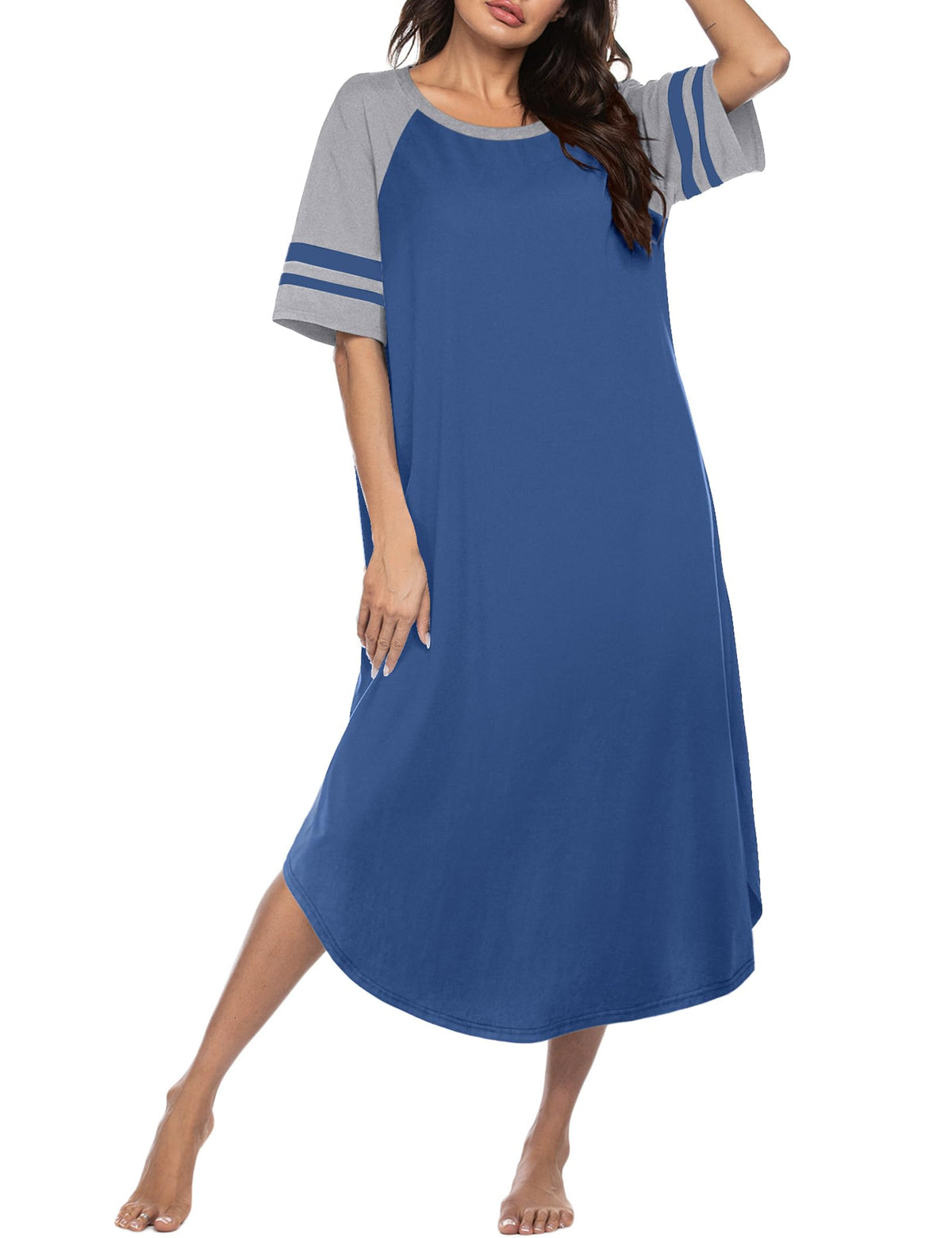 Ekouaer Nightgowns for Women Cotton Long Night Gowns Plus Size Moo Moos