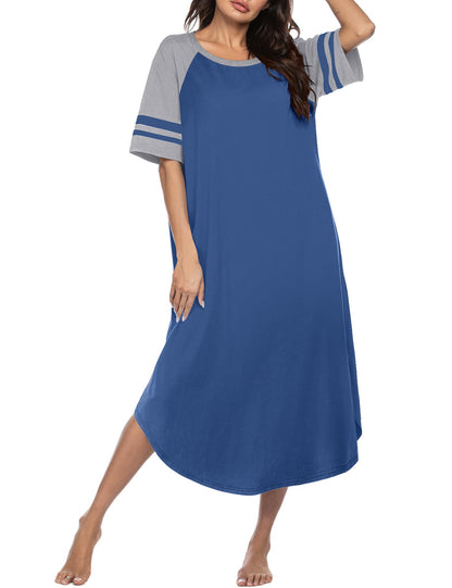 Ekouaer Nightgowns for Women Cotton Long Night Gowns Plus Size Moo Moos