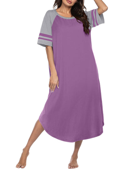 Ekouaer Nightgowns for Women Cotton Long Night Gowns Plus Size Moo Moos