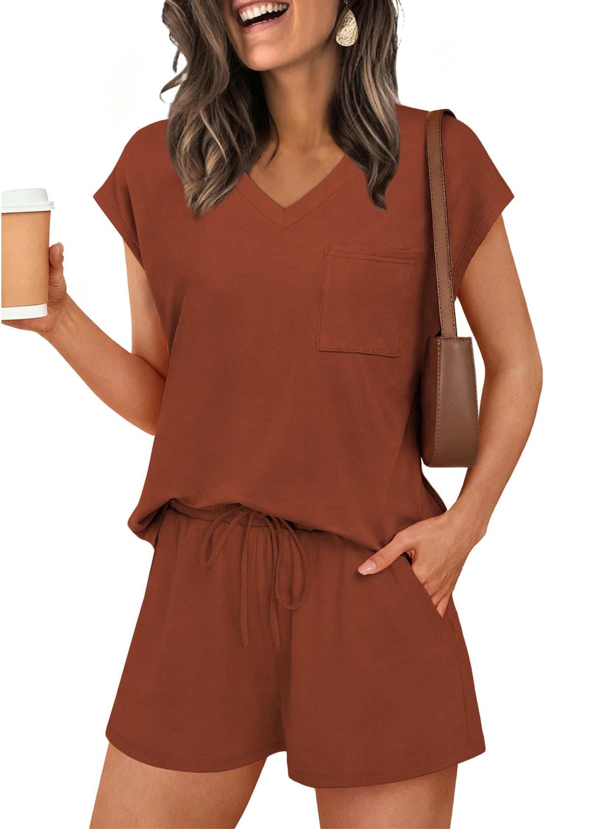 RUMIA Lounge Sets for Women 2 Piece Summer Pajamas Set