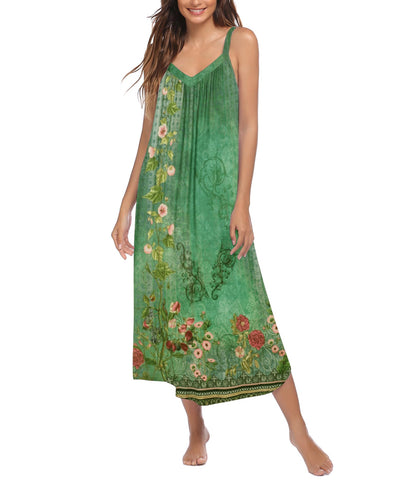 Ekouaer Womens Sleeveless Nightgown Slip Sleep Dress Full Length Loungewear