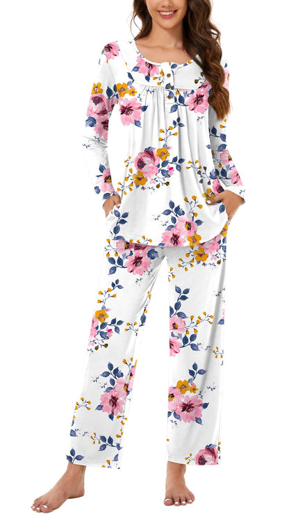 Bestbee Women's Pajama Sets 2 Piece Fall Lounge Outfits Ladies Pj Sets