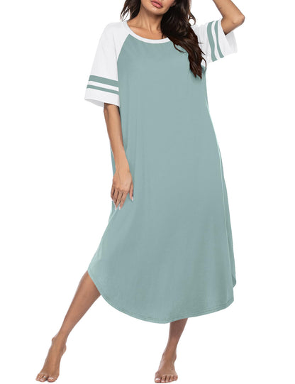 Ekouaer Nightgowns for Women Cotton Long Night Gowns Plus Size Moo Moos