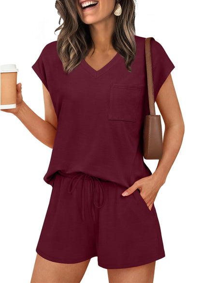 RUMIA Lounge Sets for Women 2 Piece Summer Pajamas Set