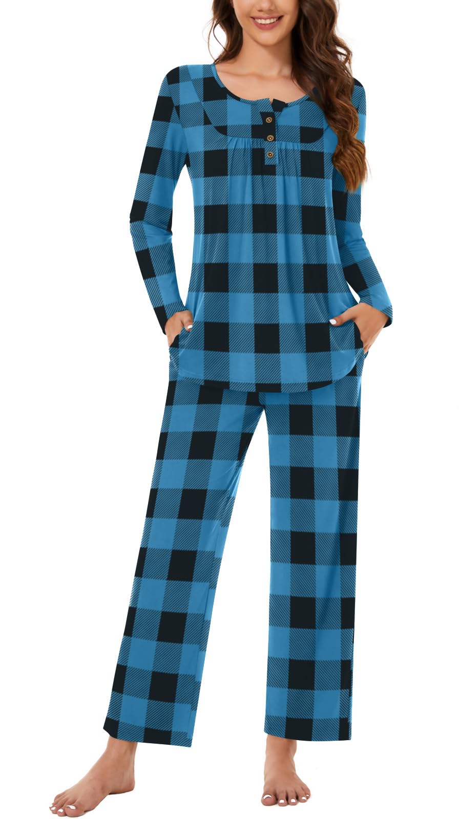 Bestbee Women's Pajama Sets 2 Piece Fall Lounge Outfits Ladies Pj Sets