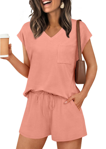 RUMIA Lounge Sets for Women 2 Piece Summer Pajamas Set
