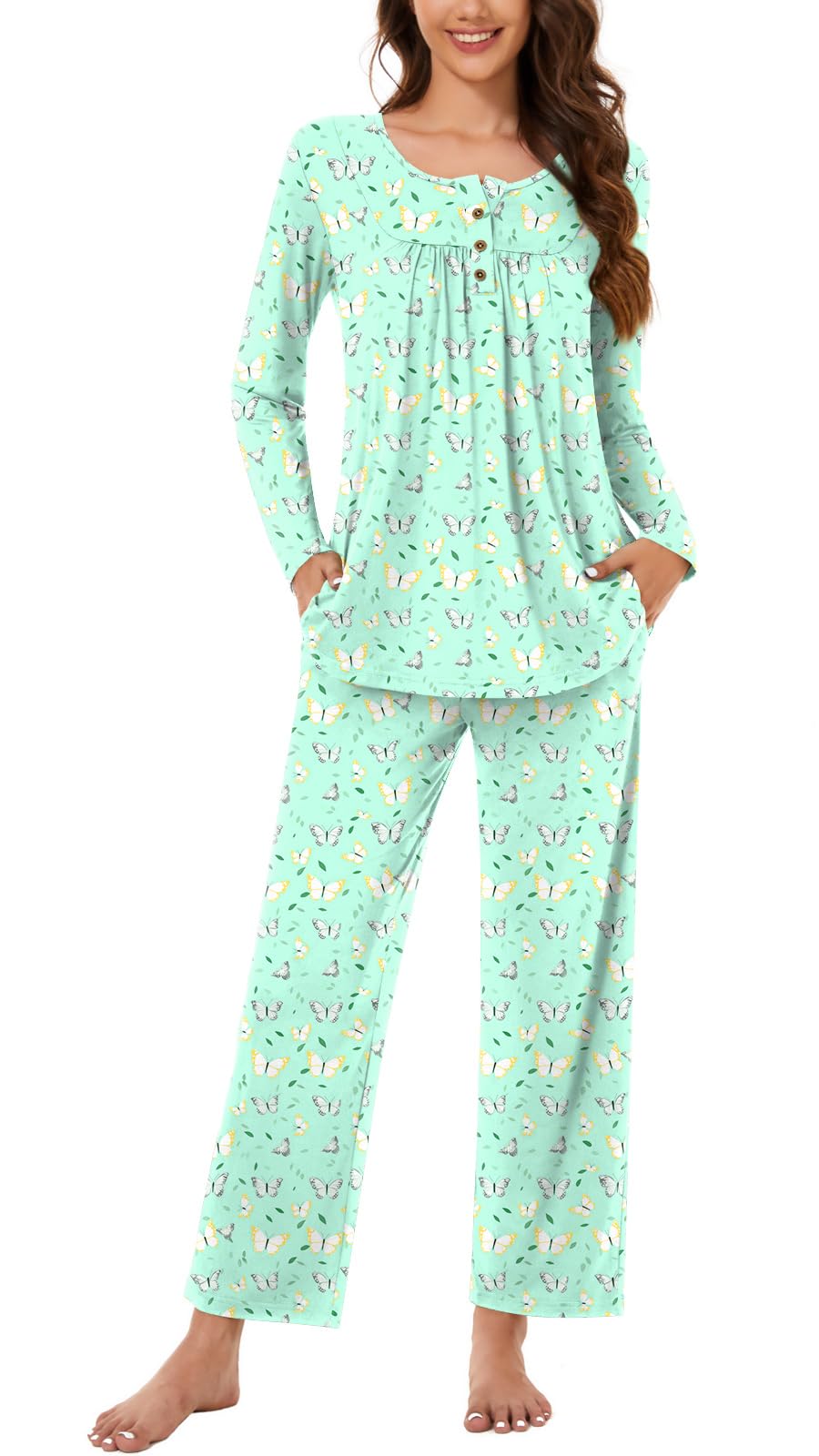 Bestbee Women's Pajama Sets 2 Piece Fall Lounge Outfits Ladies Pj Sets