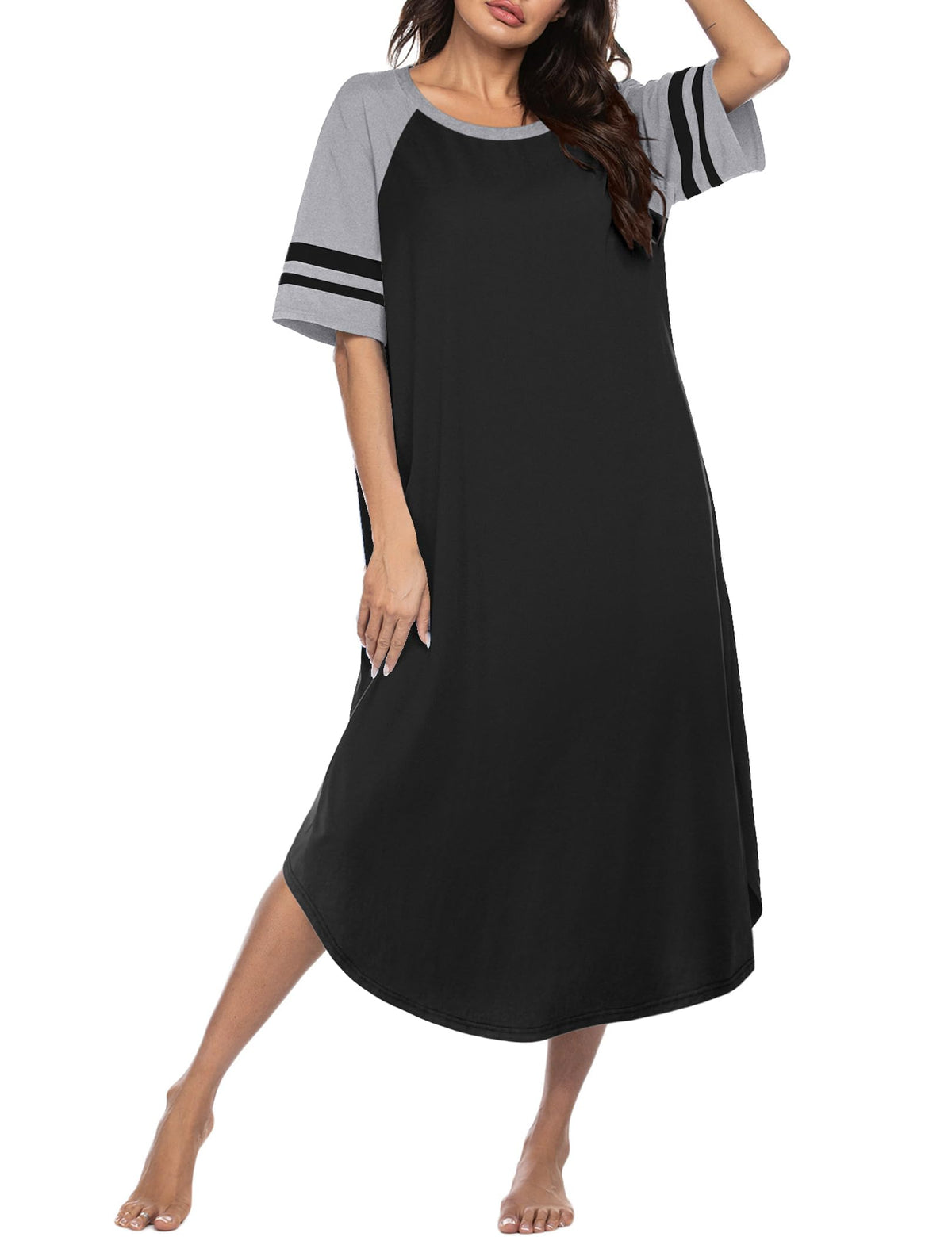 Ekouaer Nightgowns for Women Cotton Long Night Gowns Plus Size Moo Moos