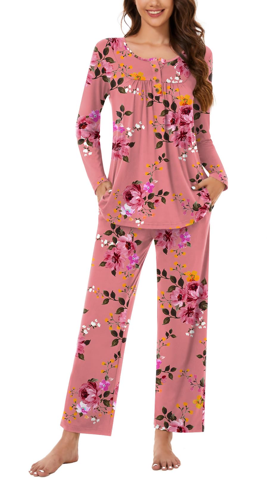 Bestbee Women's Pajama Sets 2 Piece Fall Lounge Outfits Ladies Pj Sets