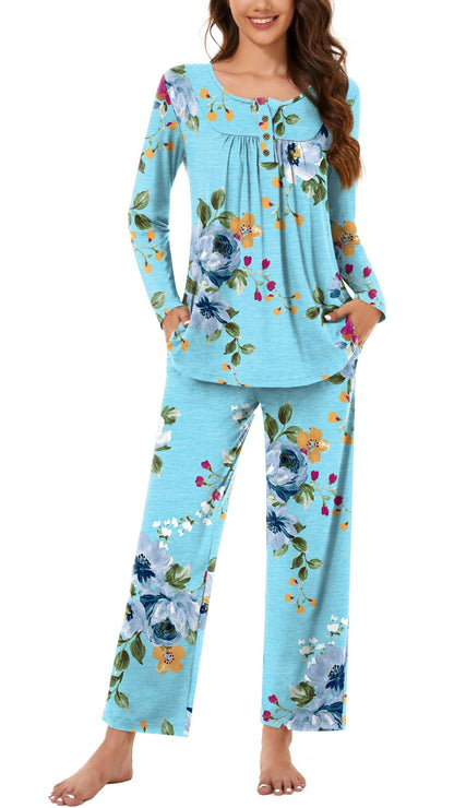 Bestbee Women's Pajama Sets 2 Piece Fall Lounge Outfits Ladies Pj Sets