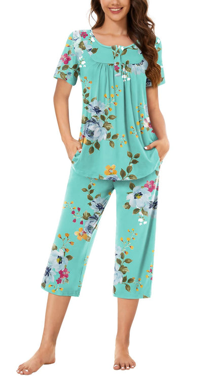 Bestbee Pajamas for Women Set 2 Piece Outfits Soft Sleepwear Ladies Pj Sets