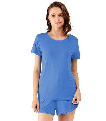 WiWi Bamboo Viscose Womens Pajamas Cooling Sleepwear for Hot Flashes S-4X