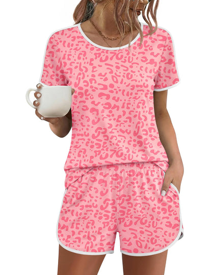 Ekouaer Womens Pajama Sets 2 Piece Soft Sleepwear Summer Lounge Sets S-XXL