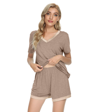 WiWi Bamboo Viscose Womens Pajamas Cooling Sleepwear for Hot Flashes S-4X