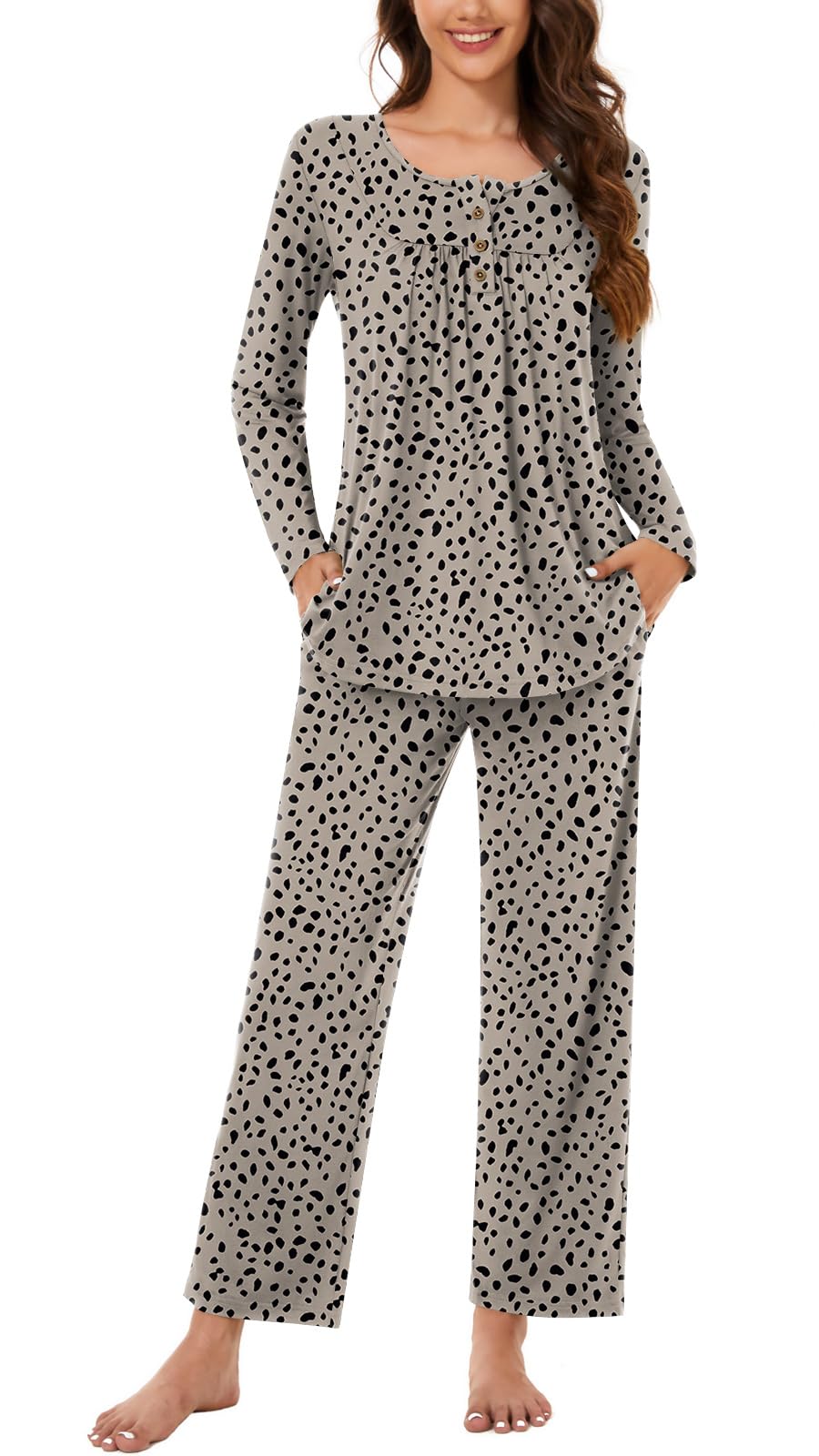 Bestbee Women's Pajama Sets 2 Piece Fall Lounge Outfits Ladies Pj Sets