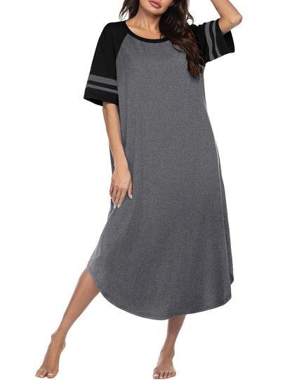 Ekouaer Nightgowns for Women Cotton Long Night Gowns Plus Size Moo Moos