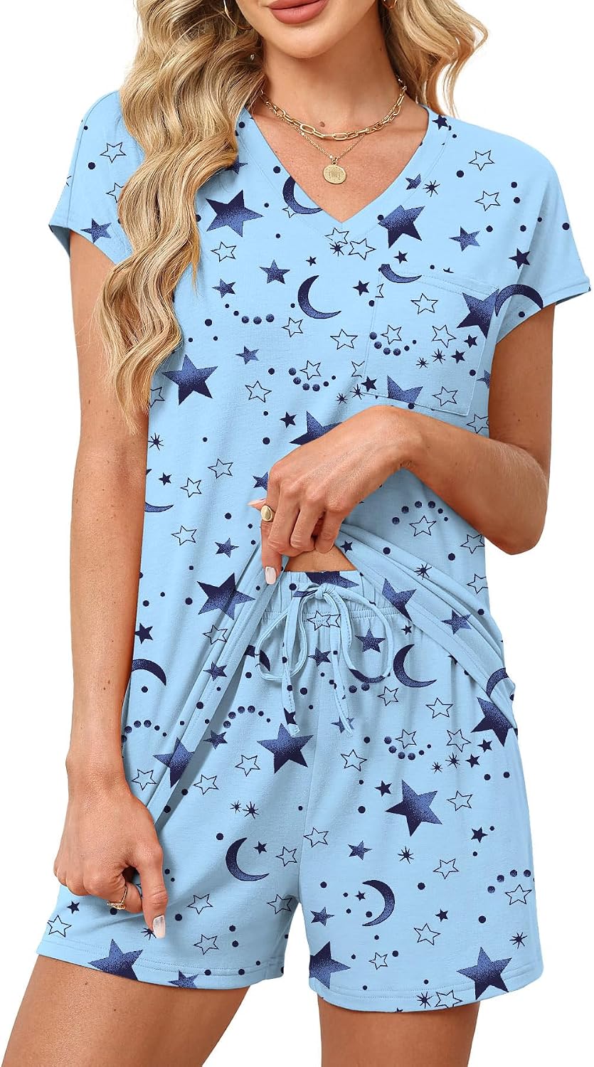 RUMIA Lounge Sets for Women 2 Piece Summer Pajamas Set
