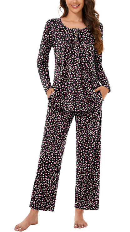 Bestbee Women's Pajama Sets 2 Piece Fall Lounge Outfits Ladies Pj Sets