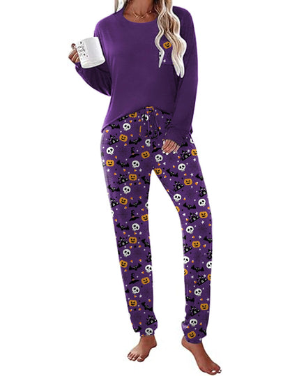 Ekouaer Womens Pajama Sets Long Sleeve Pjs Lounge Sets Joggers with Pockets