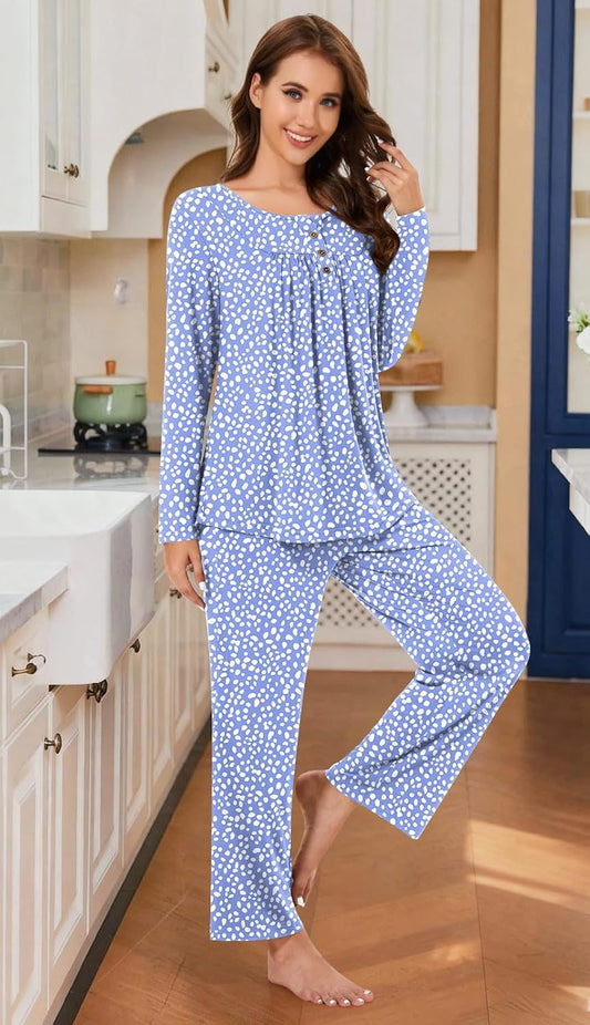 Bestbee Women's Pajama Sets 2 Piece Fall Lounge Outfits Ladies Pj Sets