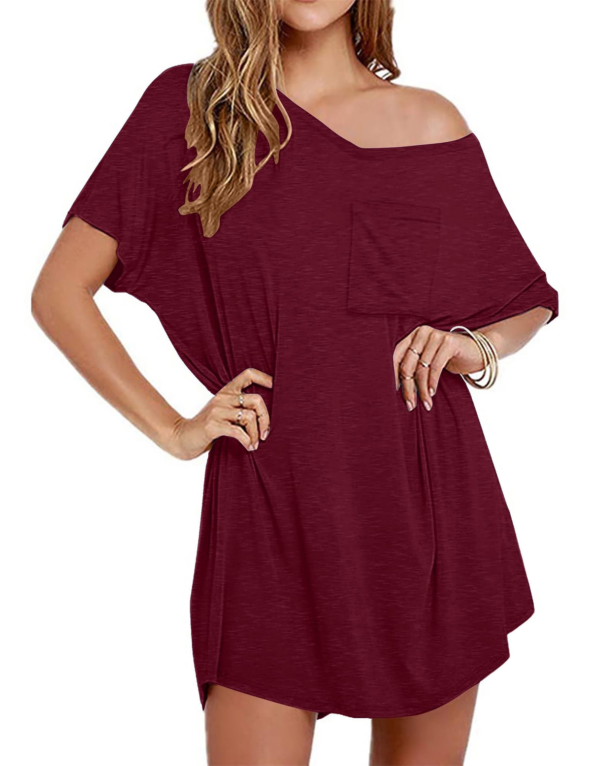Ekouaer Cotton Nightgowns for Women Oversized Sleep Shirt Tshirt Night Gown