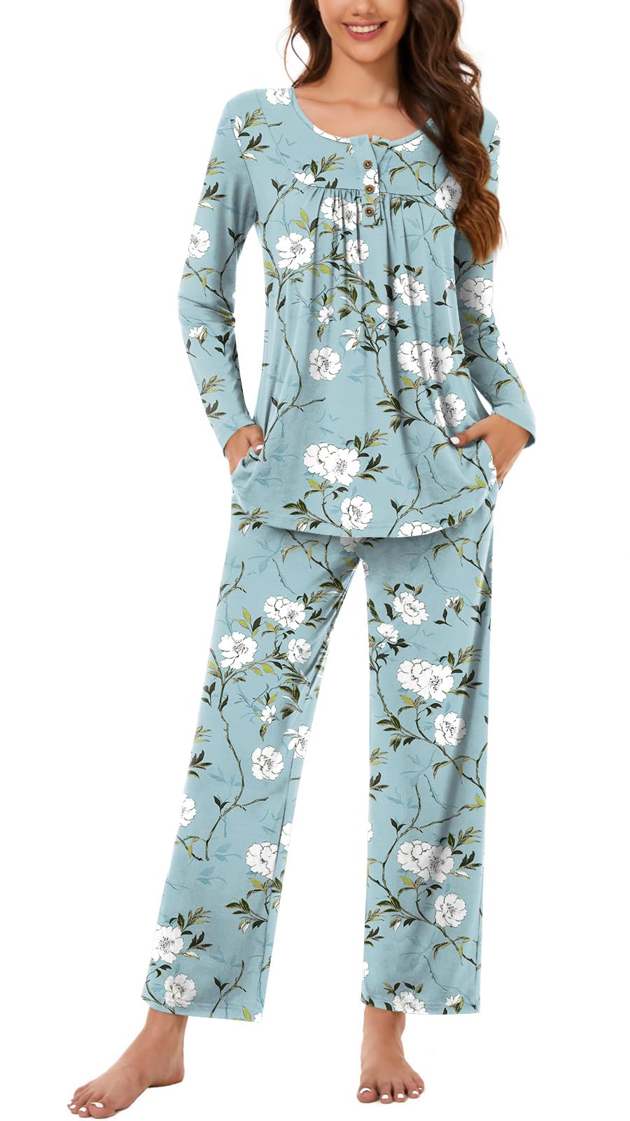 Bestbee Women's Pajama Sets 2 Piece Fall Lounge Outfits Ladies Pj Sets