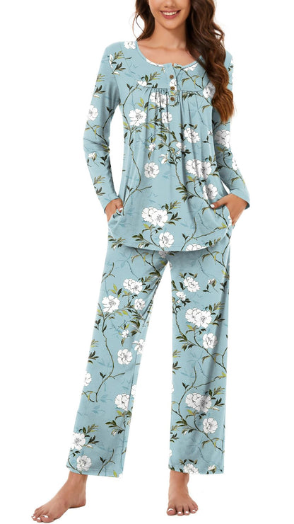 Bestbee Women's Pajama Sets 2 Piece Fall Lounge Outfits Ladies Pj Sets